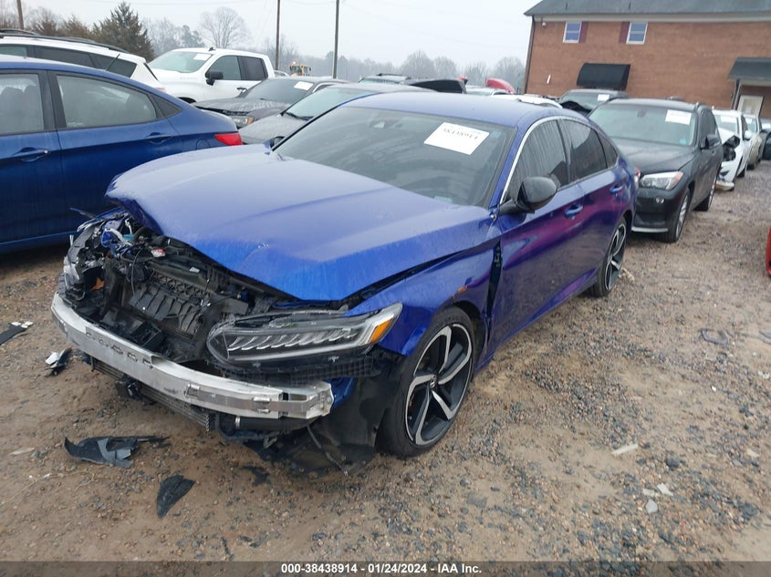 VIN 1HGCV1F40MA002590 2021 HONDA ACCORD SPORT SE