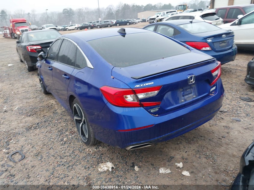 VIN 1HGCV1F40MA002590 2021 HONDA ACCORD SPORT SE