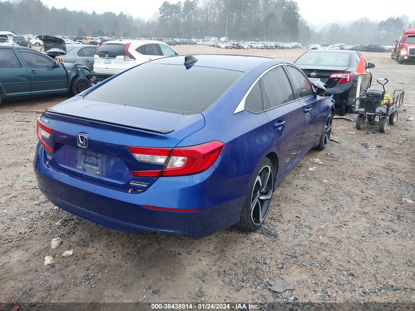 VIN 1HGCV1F40MA002590 2021 HONDA ACCORD SPORT SE