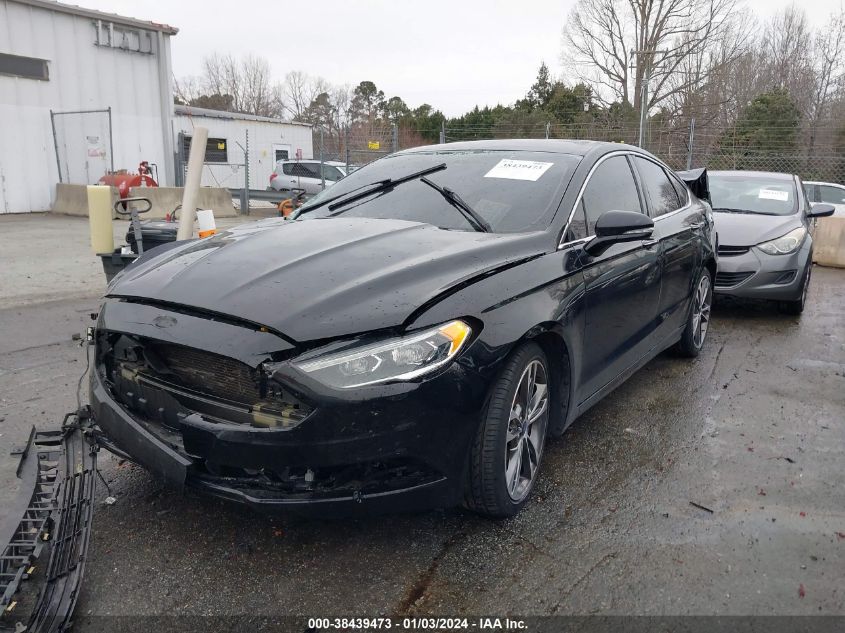 2017 FORD FUSION TITANIUM - 3FA6P0K93HR198351