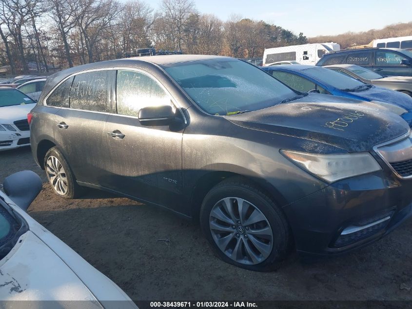 2014 ACURA MDX TECHNOLOGY PACKAGE - 5FRYD4H42EB021428