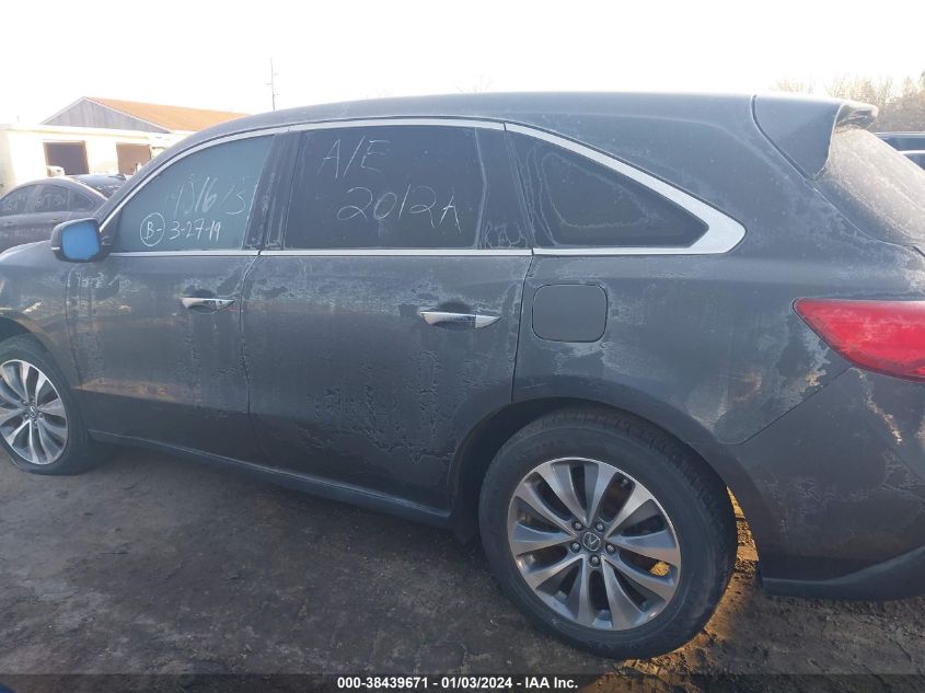 2014 ACURA MDX TECHNOLOGY PACKAGE - 5FRYD4H42EB021428