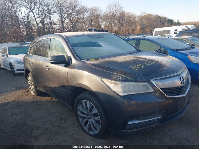 2014 ACURA MDX TECHNOLOGY PACKAGE - 5FRYD4H42EB021428