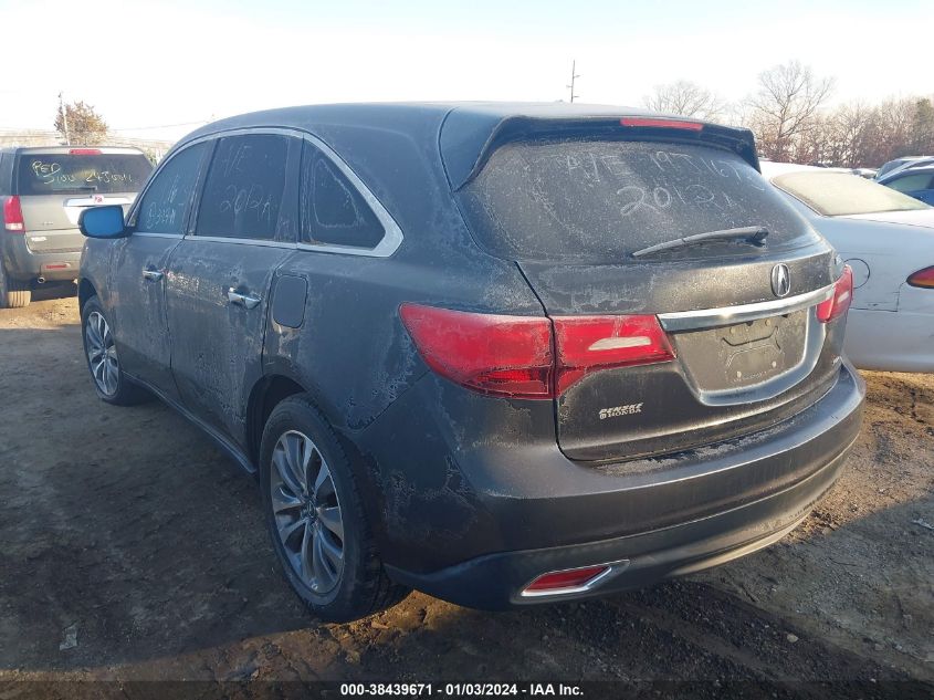 2014 ACURA MDX TECHNOLOGY PACKAGE - 5FRYD4H42EB021428