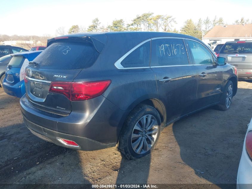 2014 ACURA MDX TECHNOLOGY PACKAGE - 5FRYD4H42EB021428