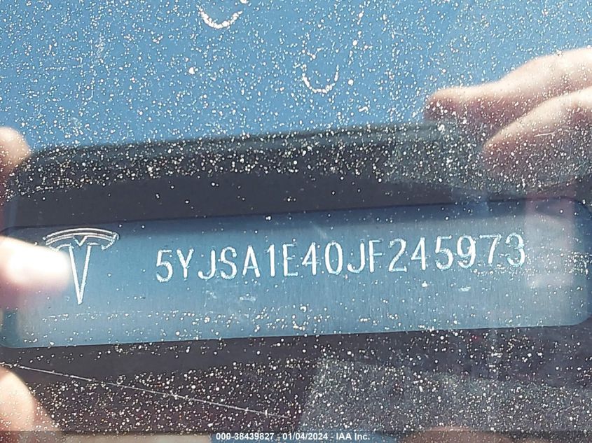 2018 TESLA MODEL S 100D/75D/P100D - 5YJSA1E40JF245973