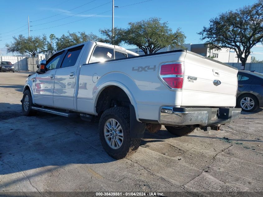 2013 FORD F-150 LARIAT - 1FTVW1ET9DKF92179