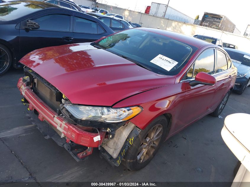 2017 FORD FUSION SE - 3FA6P0H74HR215700