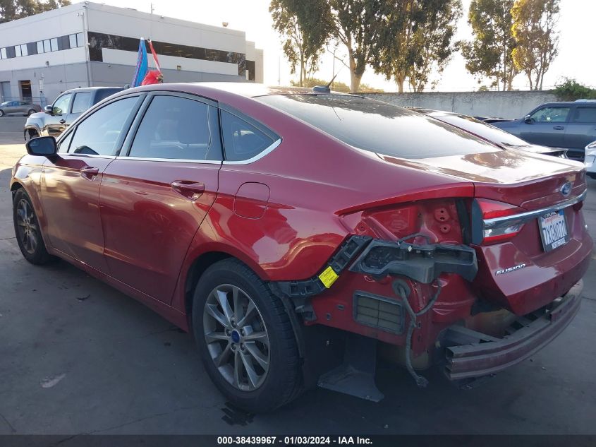 2017 FORD FUSION SE - 3FA6P0H74HR215700