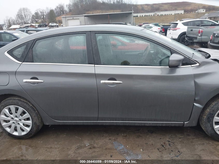 VIN 3N1AB7AP1KY226160 2019 NISSAN SENTRA S