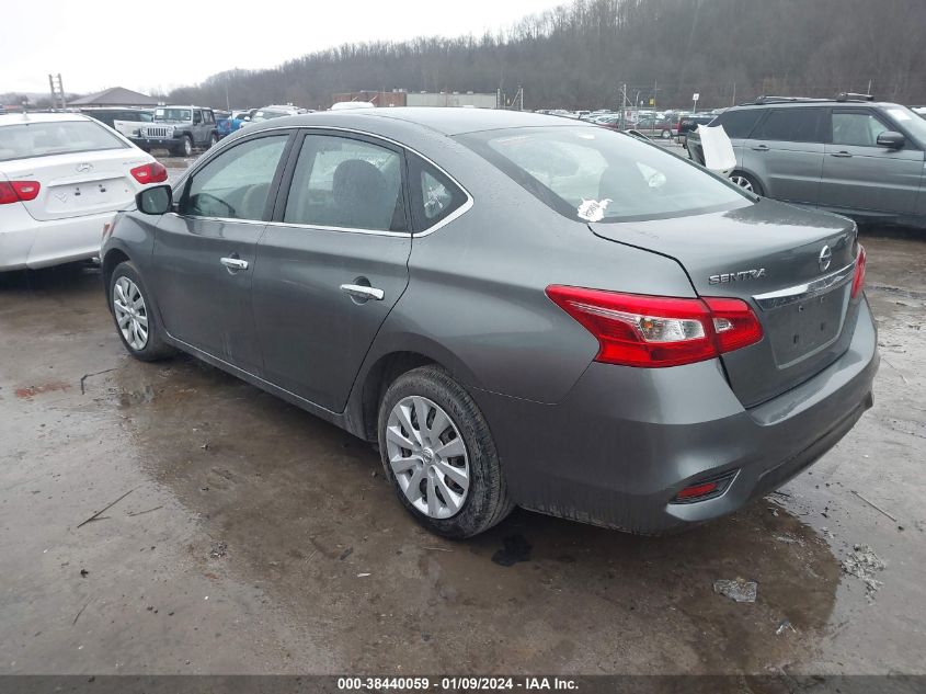 VIN 3N1AB7AP1KY226160 2019 NISSAN SENTRA S