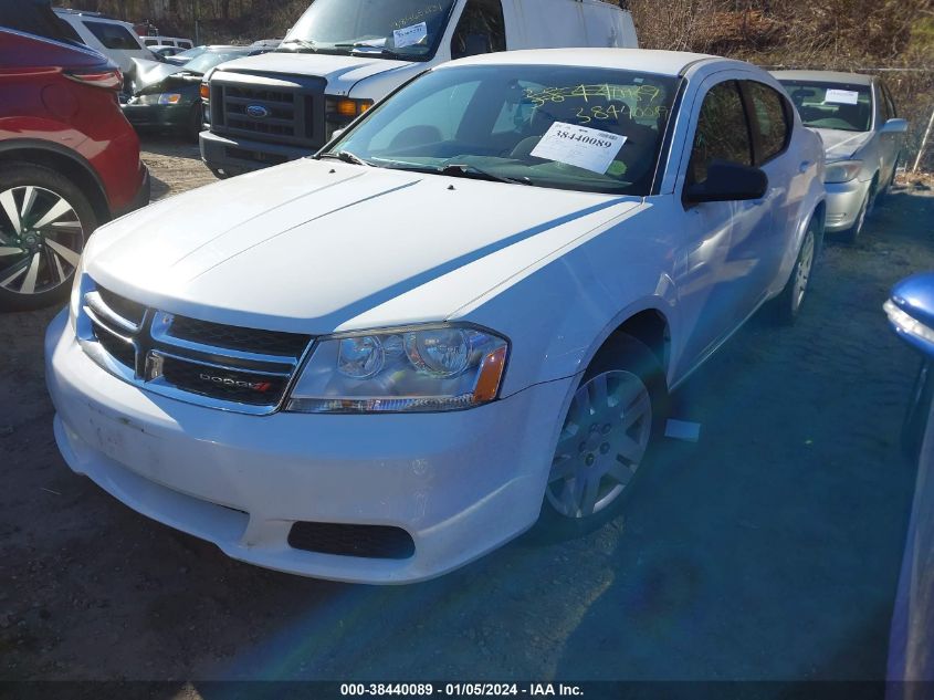 2014 DODGE AVENGER SE - 1C3CDZABXEN234733