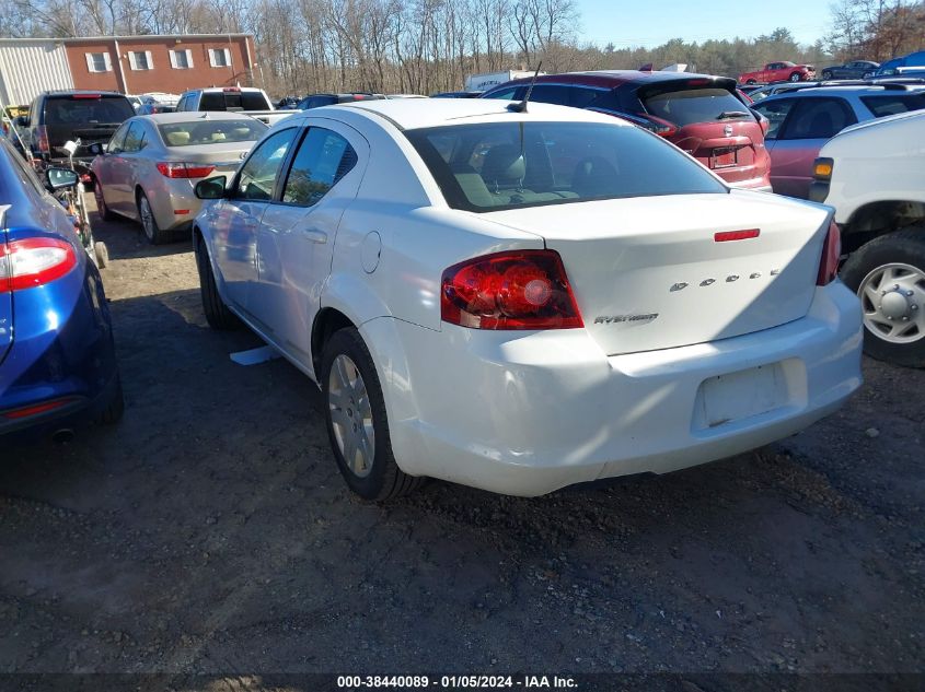 2014 DODGE AVENGER SE - 1C3CDZABXEN234733