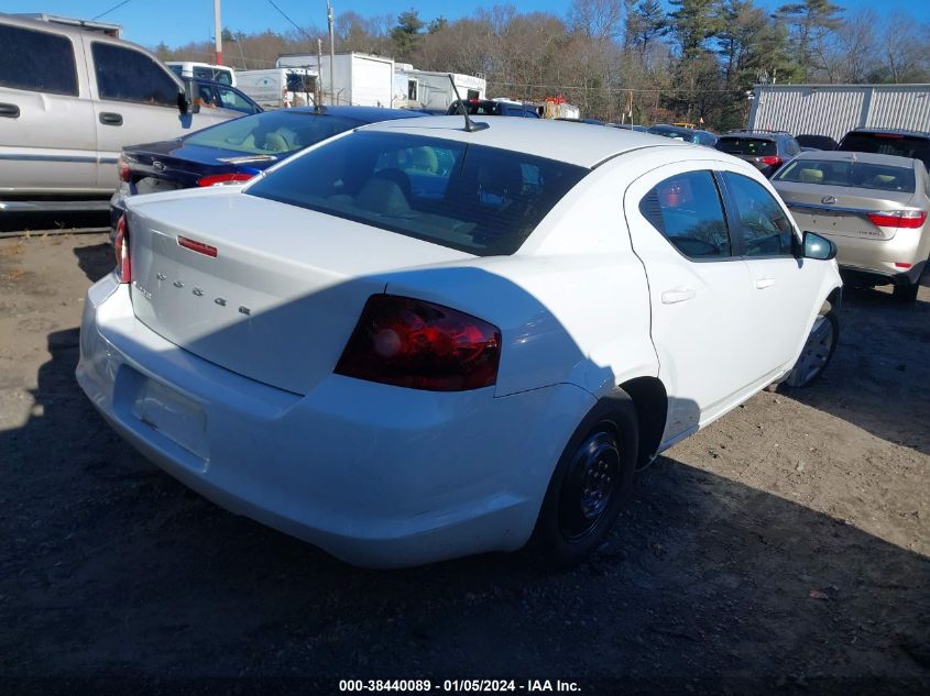 2014 DODGE AVENGER SE - 1C3CDZABXEN234733