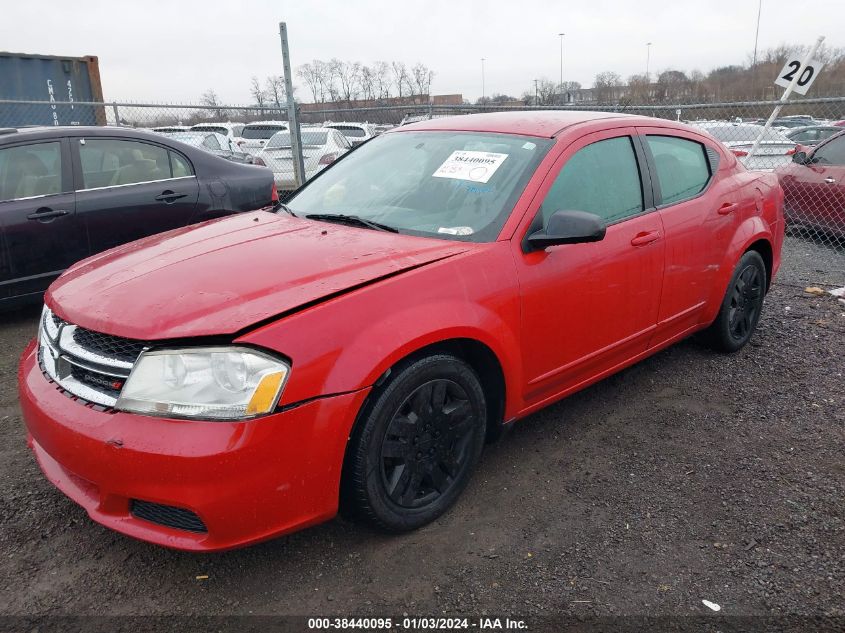 2013 DODGE AVENGER SE - 1C3CDZAB7DN590491