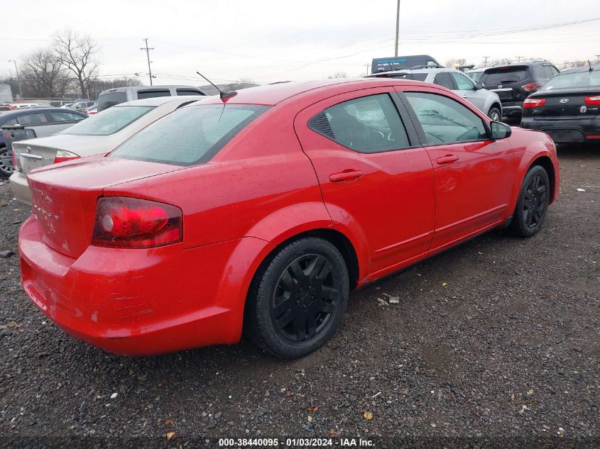 2013 DODGE AVENGER SE - 1C3CDZAB7DN590491