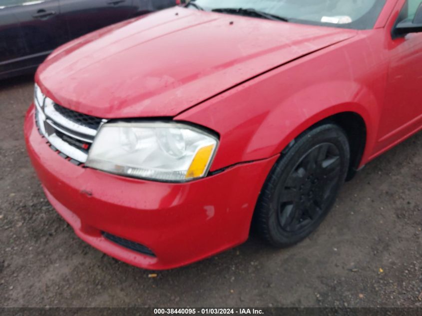2013 DODGE AVENGER SE - 1C3CDZAB7DN590491