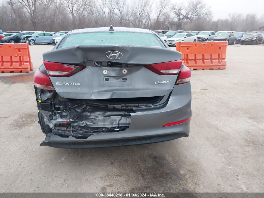 2017 HYUNDAI ELANTRA LIMITED - KMHD84LF0HU067165