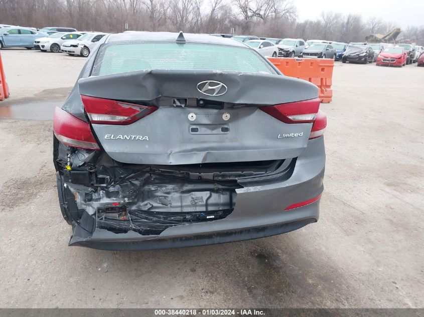 2017 HYUNDAI ELANTRA LIMITED - KMHD84LF0HU067165