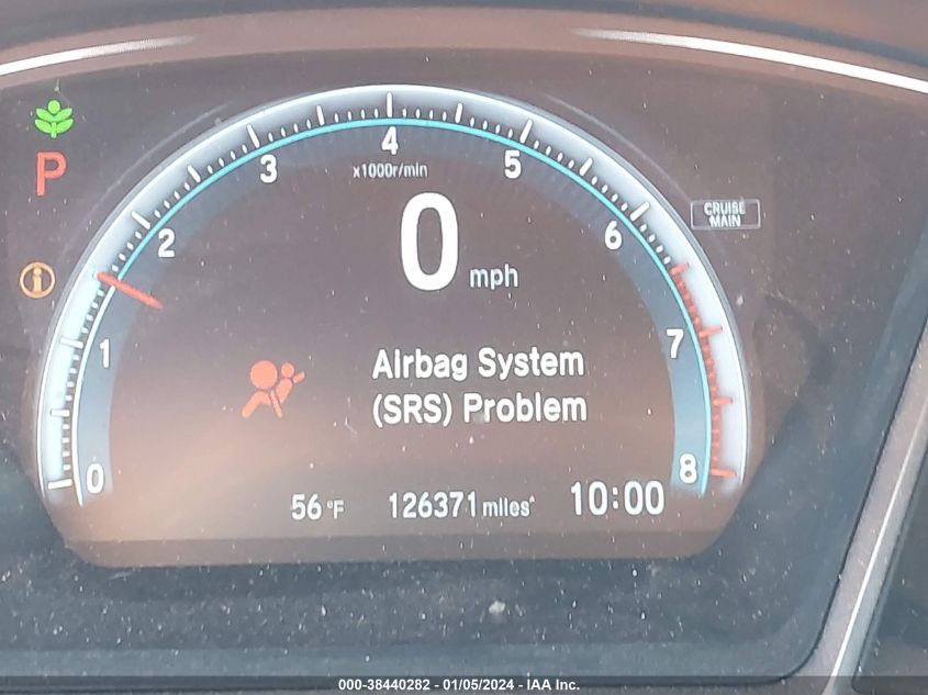 2016 HONDA CIVIC EXL - 19XFC1F75GE206556
