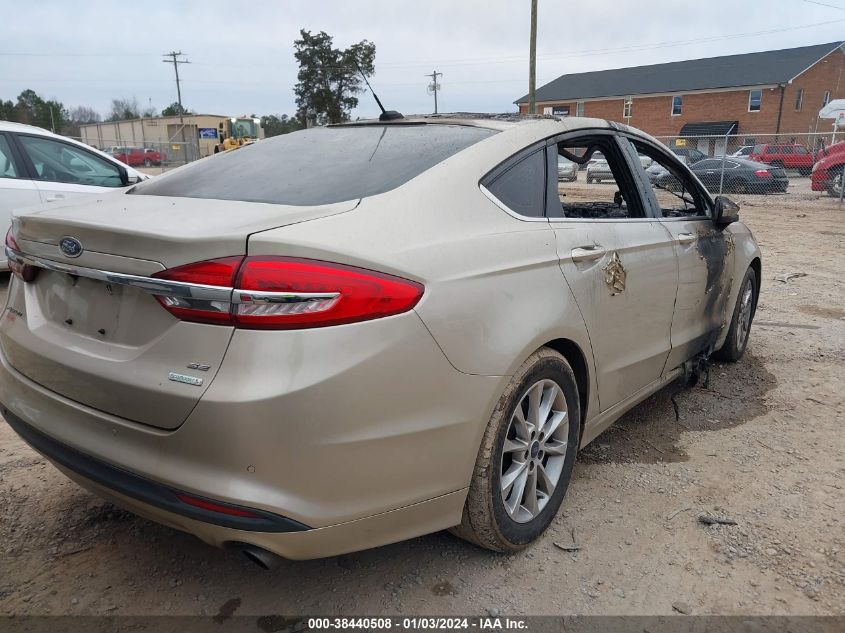 2017 FORD FUSION SE - 3FA6P0HD2HR279286