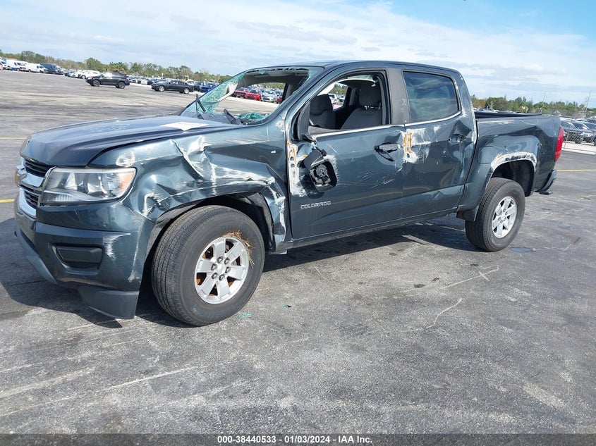 VIN 1GCGSBEAXJ1220022 2018 CHEVROLET COLORADO WT