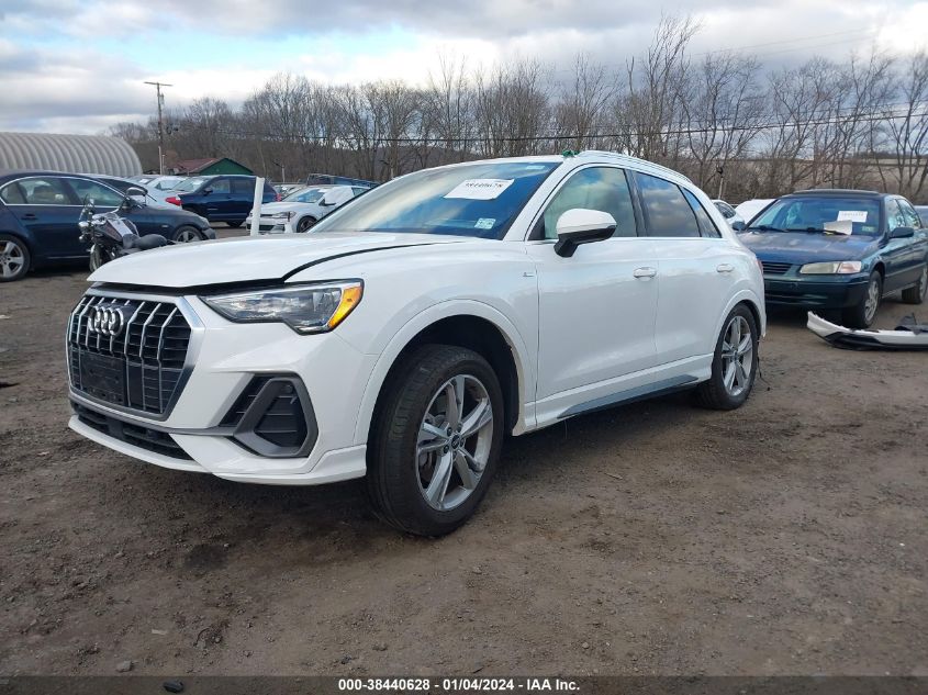 VIN WA1DECF33N1061747 2022 AUDI Q3 PREMIUM 45 TFSI S LINE QUATTRO TIPTRONIC