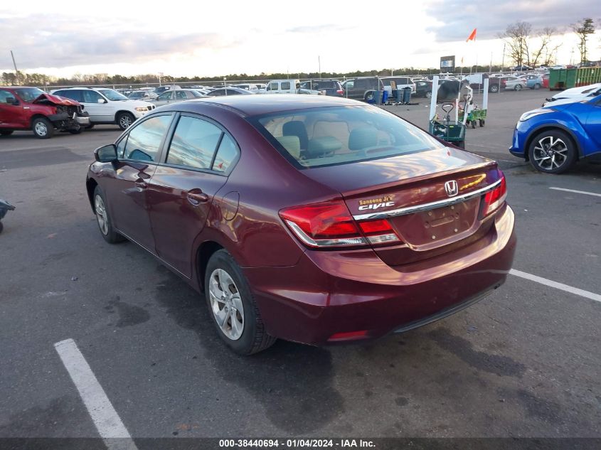 2015 HONDA CIVIC LX - 19XFB2F5XFE212911