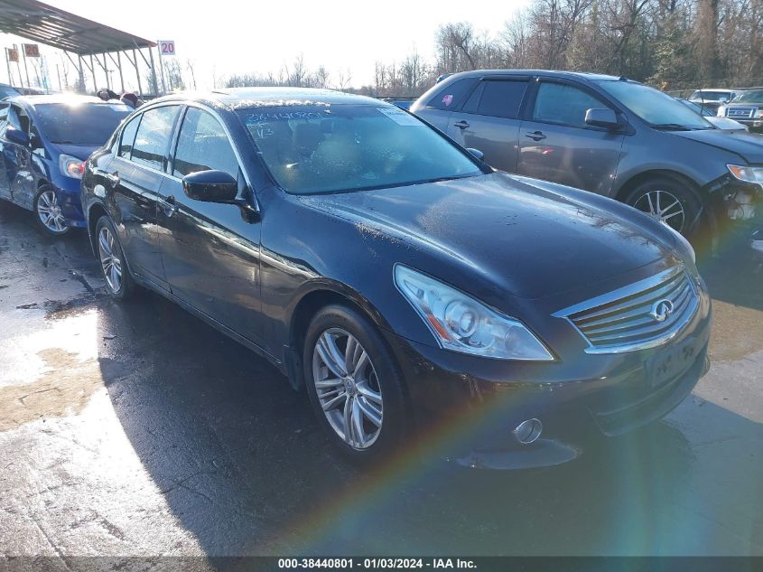 2013 INFINITI G37X - JN1CV6AR3DM763162