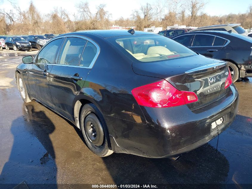 2013 INFINITI G37X - JN1CV6AR3DM763162