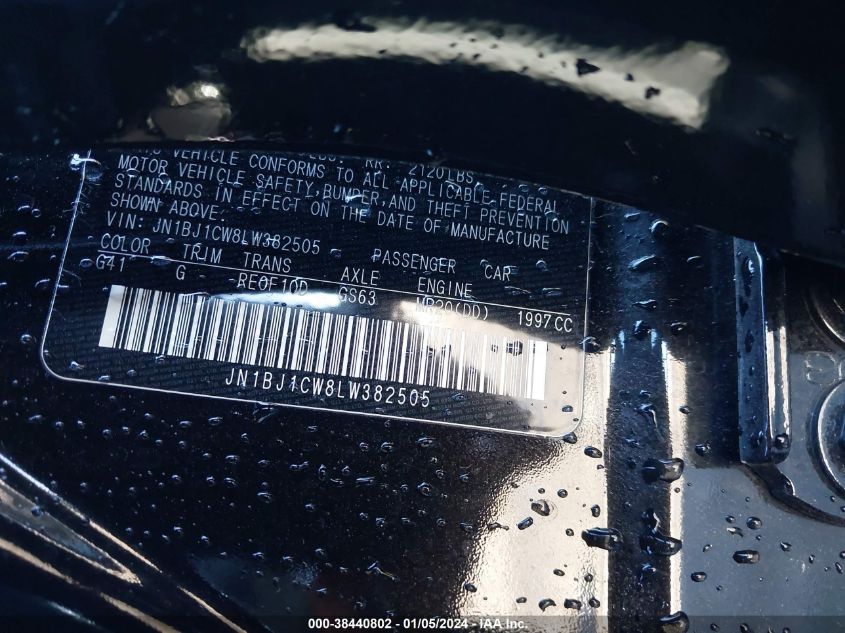 2020 NISSAN ROGUE - JN1B1JCW8LW382505