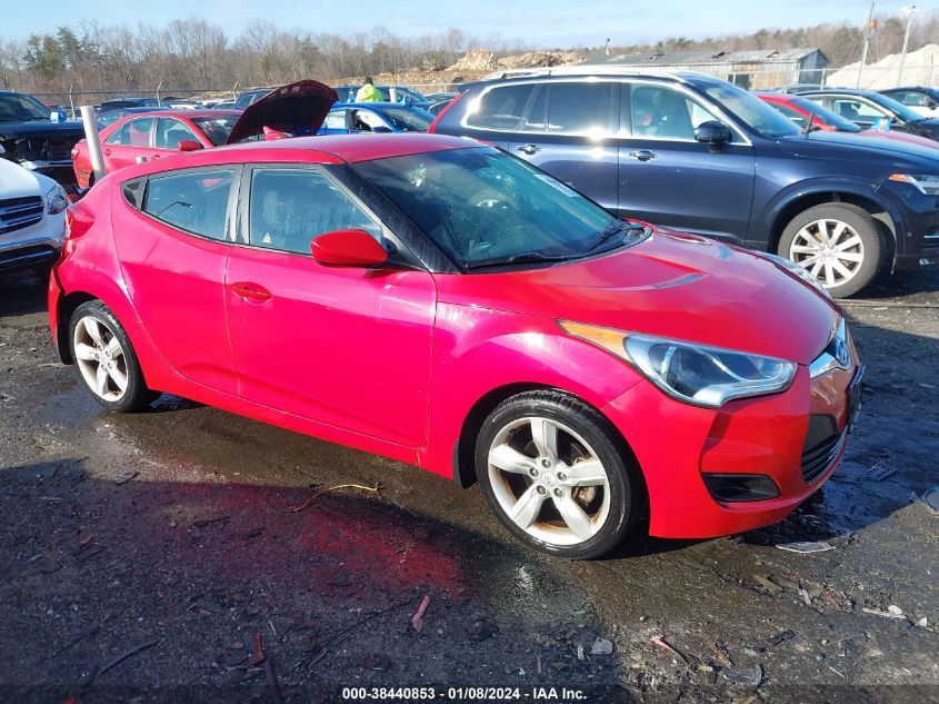 2013 HYUNDAI VELOSTER BASE W/BLACK - KMHTC6AD3DU095074