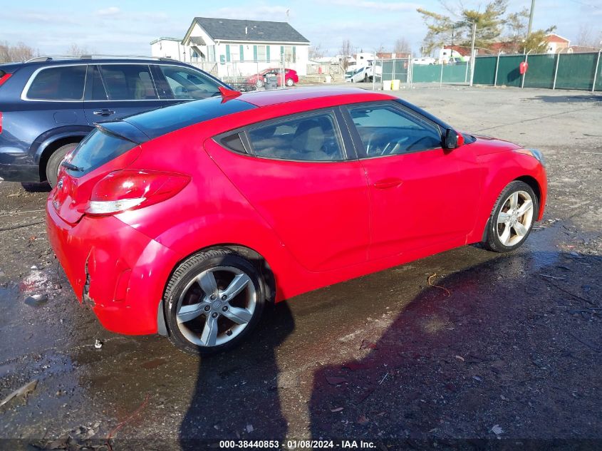 2013 HYUNDAI VELOSTER BASE W/BLACK - KMHTC6AD3DU095074