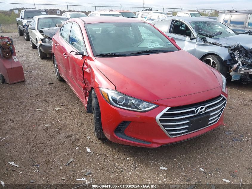 2018 HYUNDAI ELANTRA SEL/VALUE/LIMITED - 5NPD84LFXJH315085