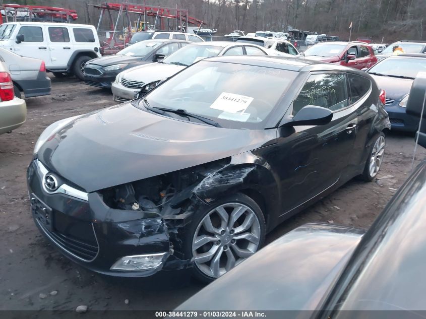 2013 HYUNDAI VELOSTER BASE W/GRAY - KMHTC6AD5DU085422
