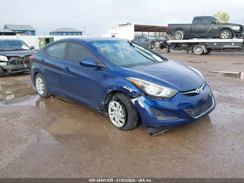 Lot #2564317503 2016 HYUNDAI ELANTRA SE salvage car