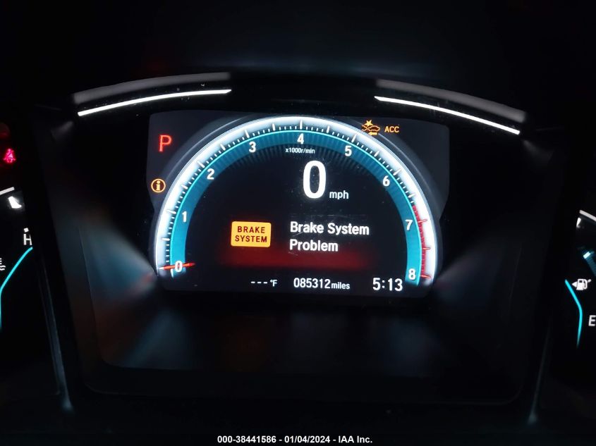 2019 HONDA CIVIC LX - 2HGFC2F6XKH599997