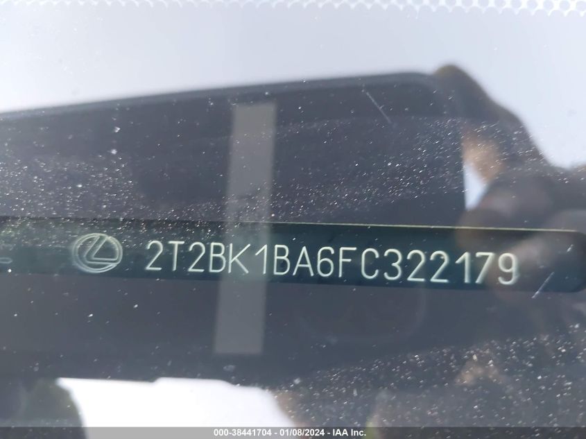 2015 LEXUS RX 350 350/BASE/F SPORT - 2T2BK1BA6FC322179