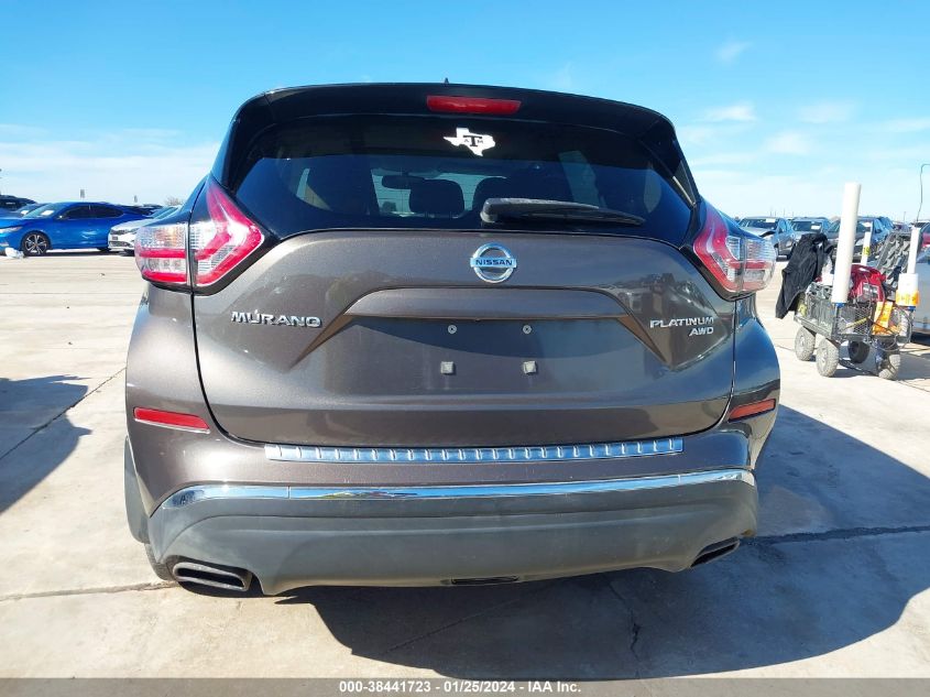 2015 NISSAN MURANO PLATINUM - 5N1AZ2MH7FN226906