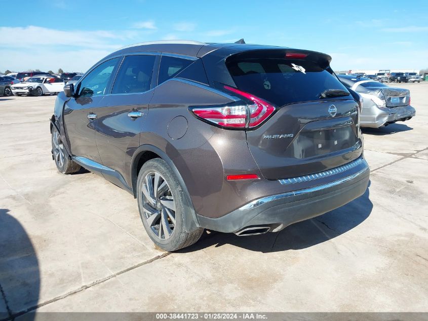 2015 NISSAN MURANO PLATINUM - 5N1AZ2MH7FN226906