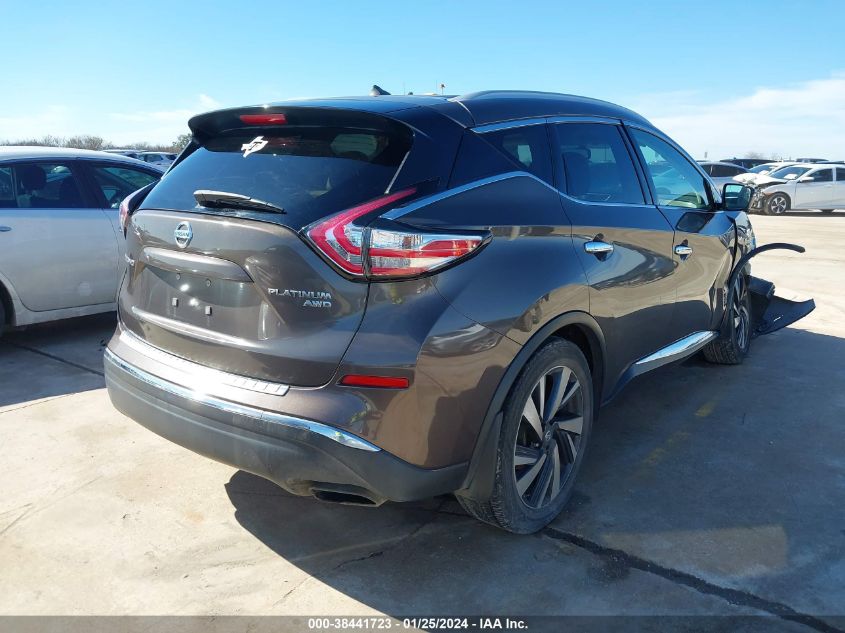 2015 NISSAN MURANO PLATINUM - 5N1AZ2MH7FN226906