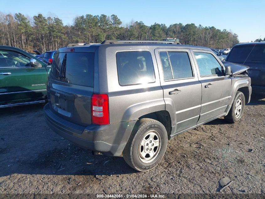 2017 JEEP PATRIOT SPORT - 1C4NJPBA4HD209862