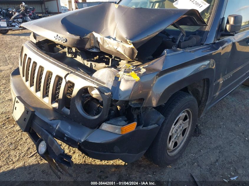 2017 JEEP PATRIOT SPORT - 1C4NJPBA4HD209862