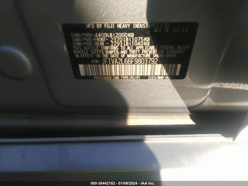 2015 SUBARU WRX STI - JF1VA2L66F9803792