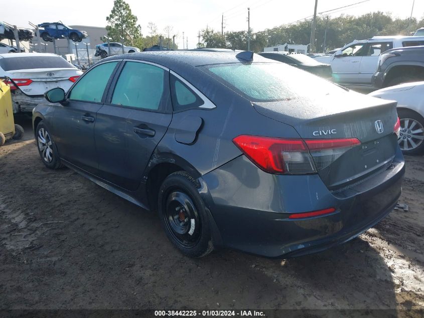 2022 HONDA CIVIC LX - 2HGFE2F22NH545668