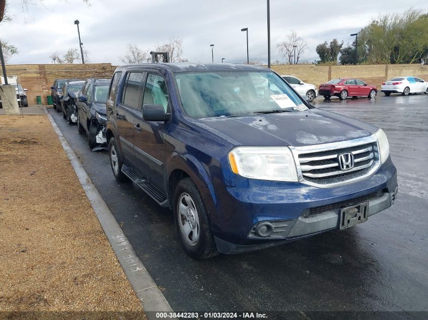2014 HONDA PILOT LX - 5FNYF3H26EB020108