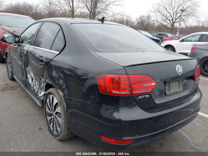 2013 VOLKSWAGEN JETTA HYBRID SEL PREMIUM 3VW637AJ5DM303485