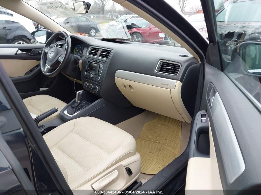 2013 VOLKSWAGEN JETTA HYBRID SEL PREMIUM 3VW637AJ5DM303485