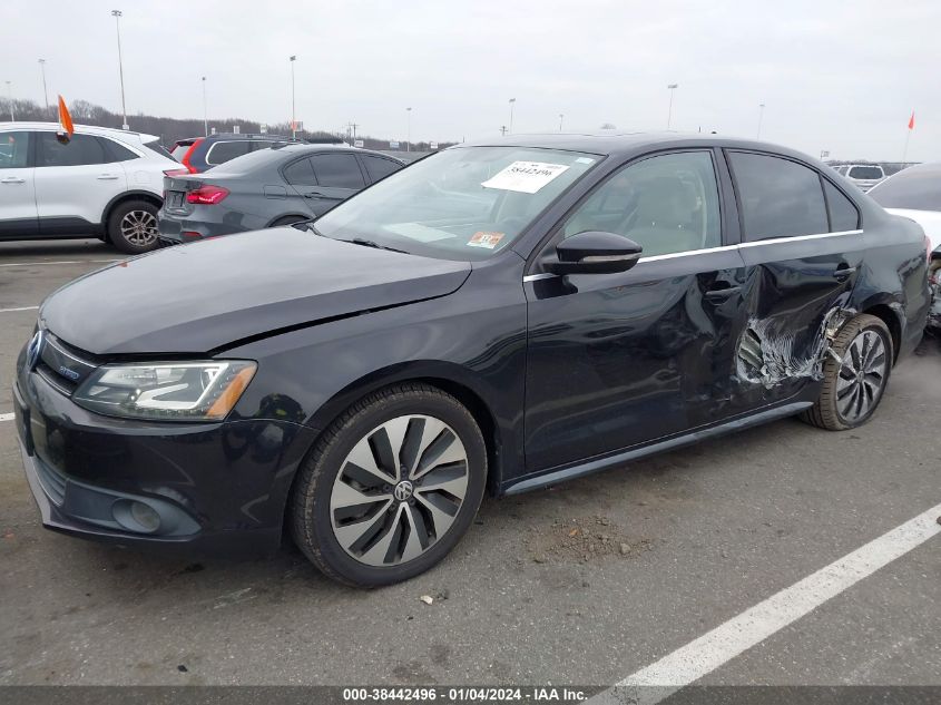 2013 VOLKSWAGEN JETTA HYBRID SEL PREMIUM 3VW637AJ5DM303485