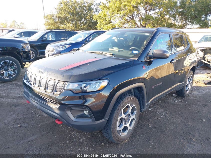 2022 JEEP COMPASS TRAILHAWK 4X4 - 3C4NJDDB3NT148966